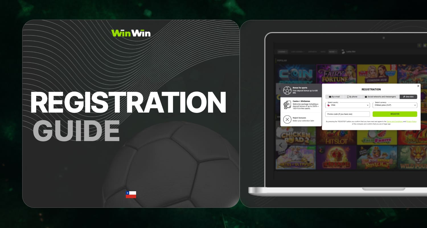 Winwin Chile detailed instructions on how to create an account on the platform and start playing